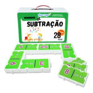 Dominó de subtração com encaixes